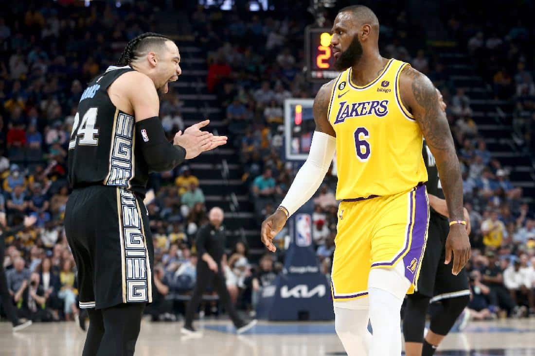 Dillon Brooks and LeBron James (Petre Thomas-USA Today)