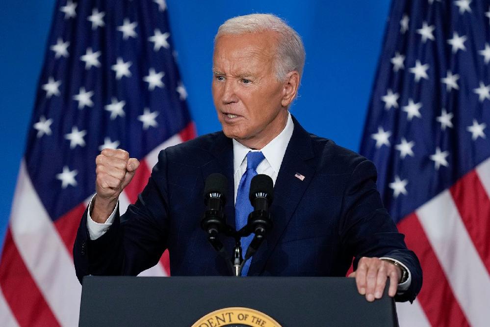 Joe Biden NATO news conference (Matt Rourke-AP via CNN Newsource)