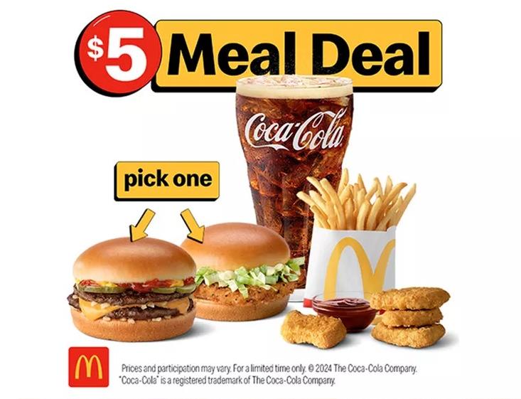 McDonald's $5 Value Meal - via McDonald's