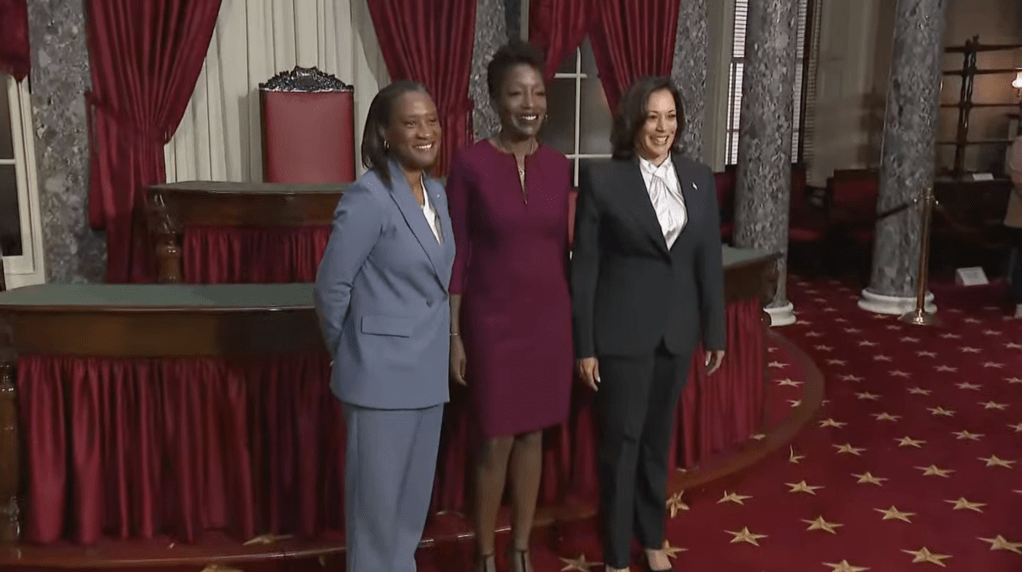 Kamal Harris swears-in Laphonza Butler as California Senator