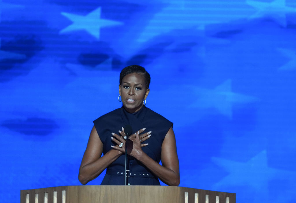 CHICAGO, IL - August 20: Former first lady Michelle Obama speak