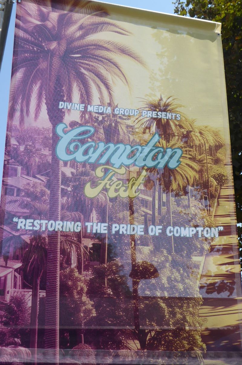 Compton Fest 2024 draws thousands to Compton College event // Compton Fest Signage: Photo Credit, Ricky Richardson