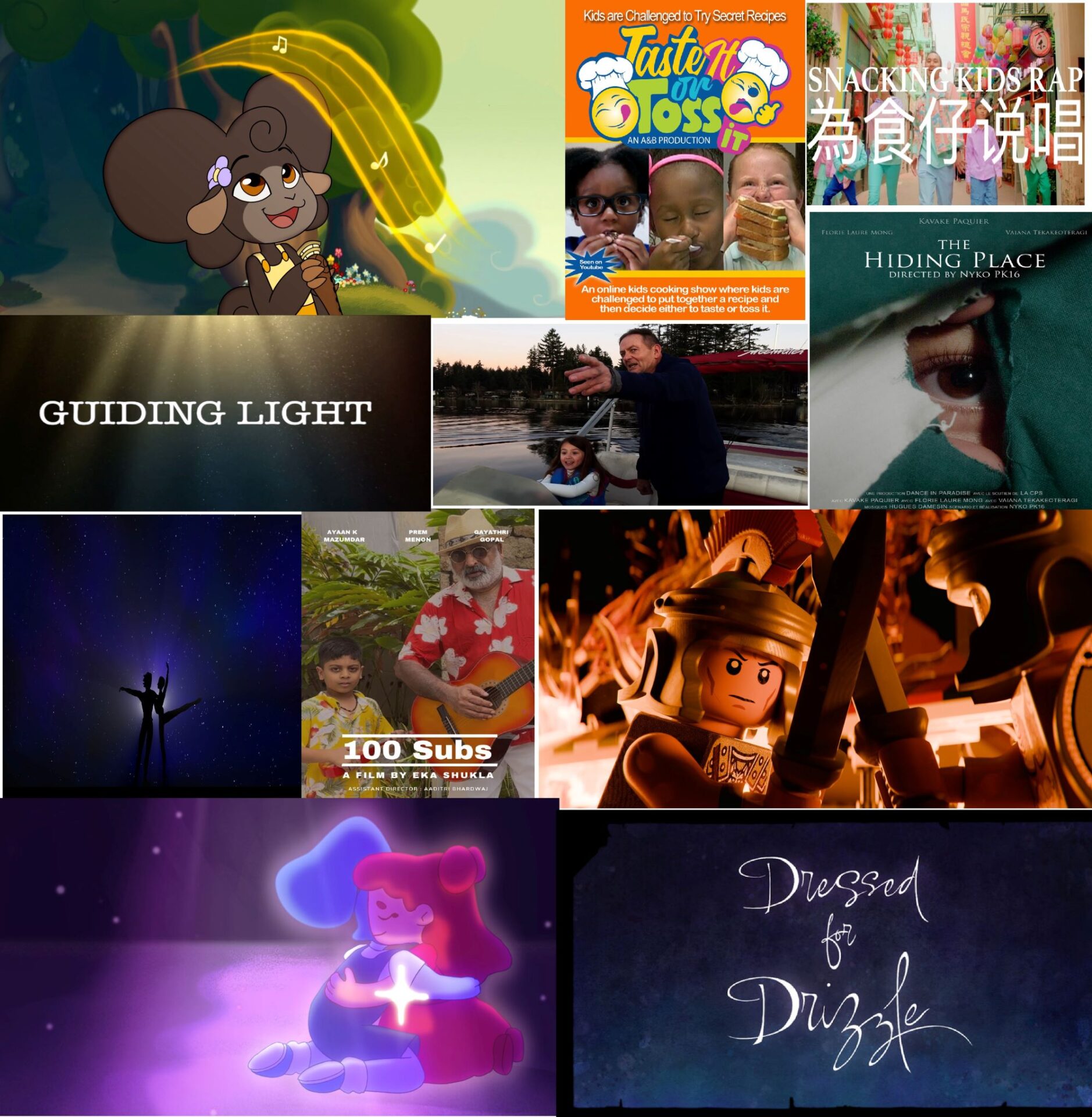 Some of the short films to be screened at the 8th annual Imagination Lunchbox International Film Festival.