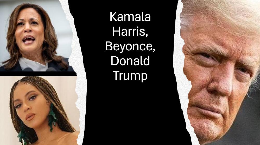 rump’s campaign uses Beyoncé’s 'Freedom' to troll Harris // Kamala Harris Beyonce Donald Trump (Getty-IG-Getty)