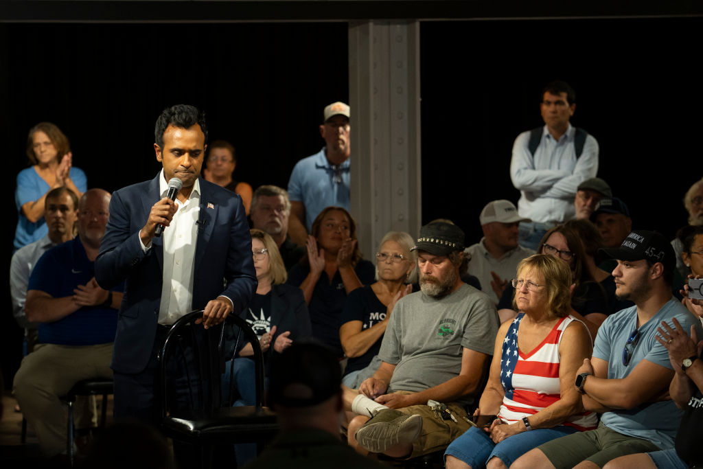 Vivek Ramaswamy Holds A Town Hall In Springfield, Ohio