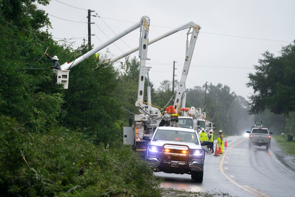 Hurricane Helene Hits Gulf Coast Of Florida