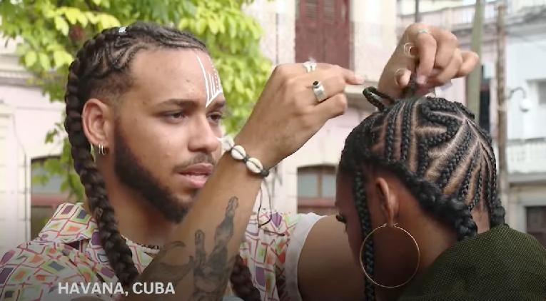 Afro hairstyles revive in Cuba, embracing African heritage anew // Cuba Afro-hair styles - screenshot