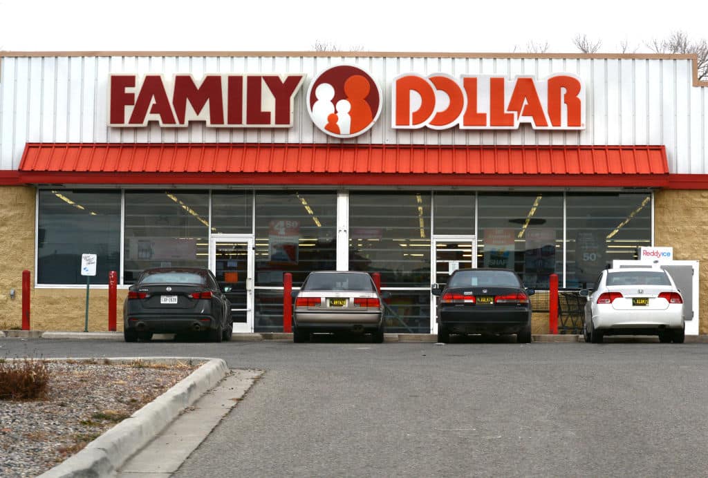 Dollar store shares fall citing pressure on low-income shoppers // Family Dolar Store