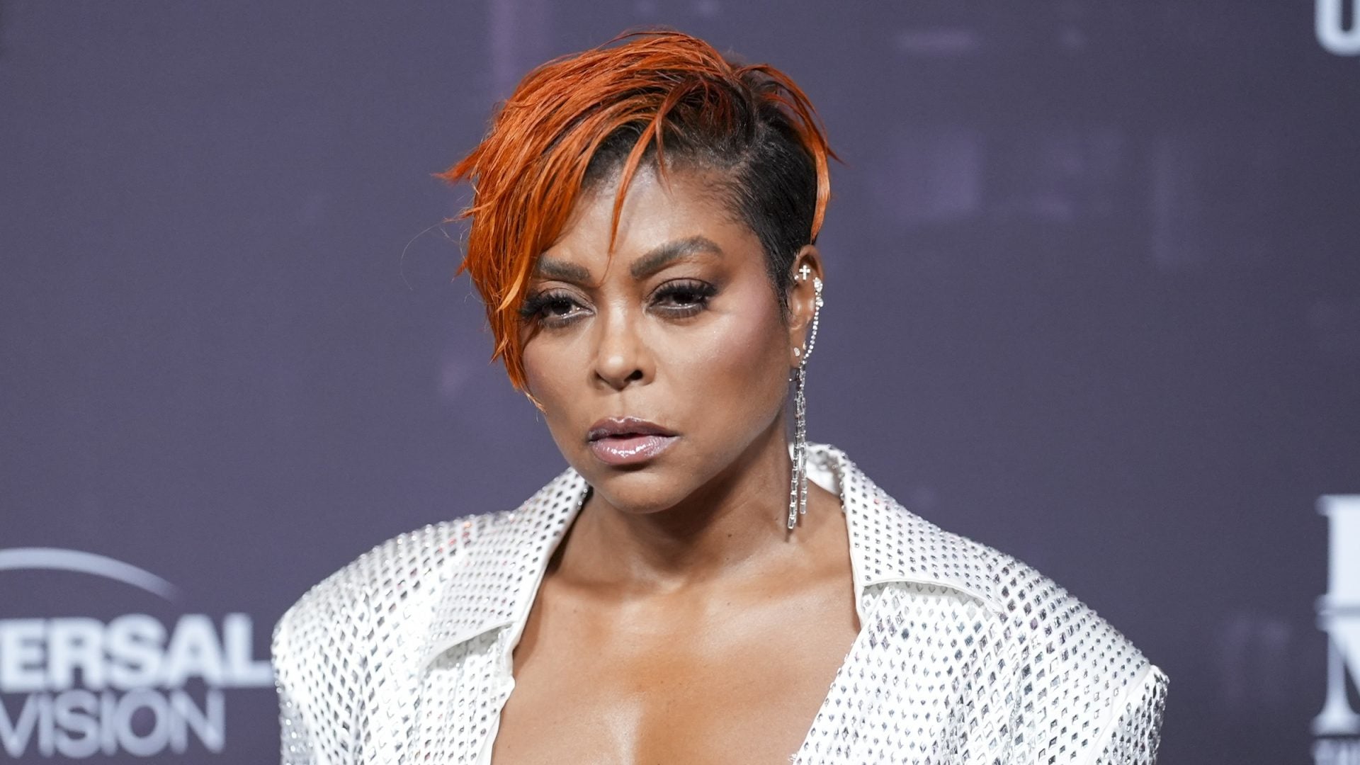 Taraji P. Henson Channels Her Latest Character With Orange Pixie Cut