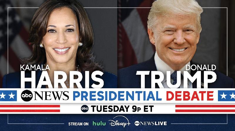 Harris and Trump's debate pulls in 67.1M viewers  // Harris - Trump debate promo