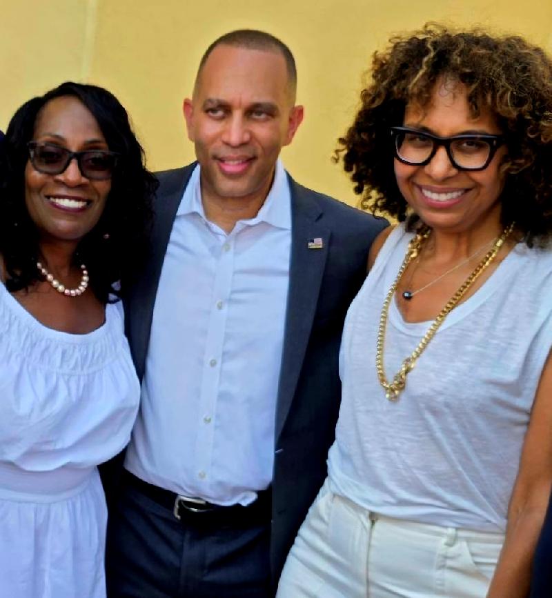 Yvonne Wheeler Los Angeles County Federation of Labor president and Congressmember Hakeem Jeffries and Congressmember Sydney Kamlager-Dove - courtesy photo