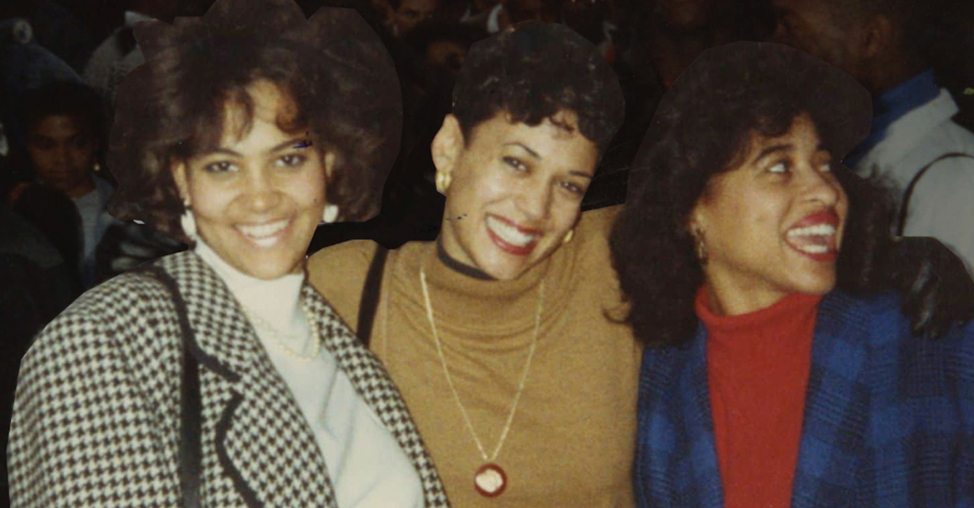 A young Kamala Harris on the campus of Howard University. Photo courtesy of Valerie Pippen-Coutee.