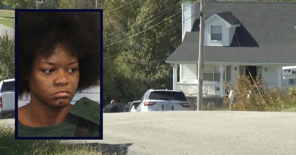 Brittni Harmon Moore, 27, faces scrutiny for sister's shooting // Brittani Harmon Moore and house where sister was killed