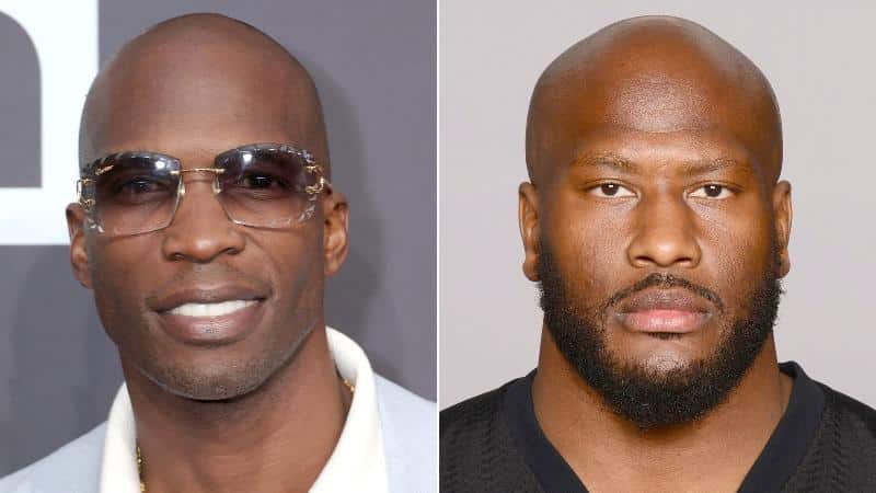 Chad “Ochocinco” Johnson to fight James Harrison in NOLA // Chad Johnson and James Harrison (AP-Getty Images via CNN Newsource) 