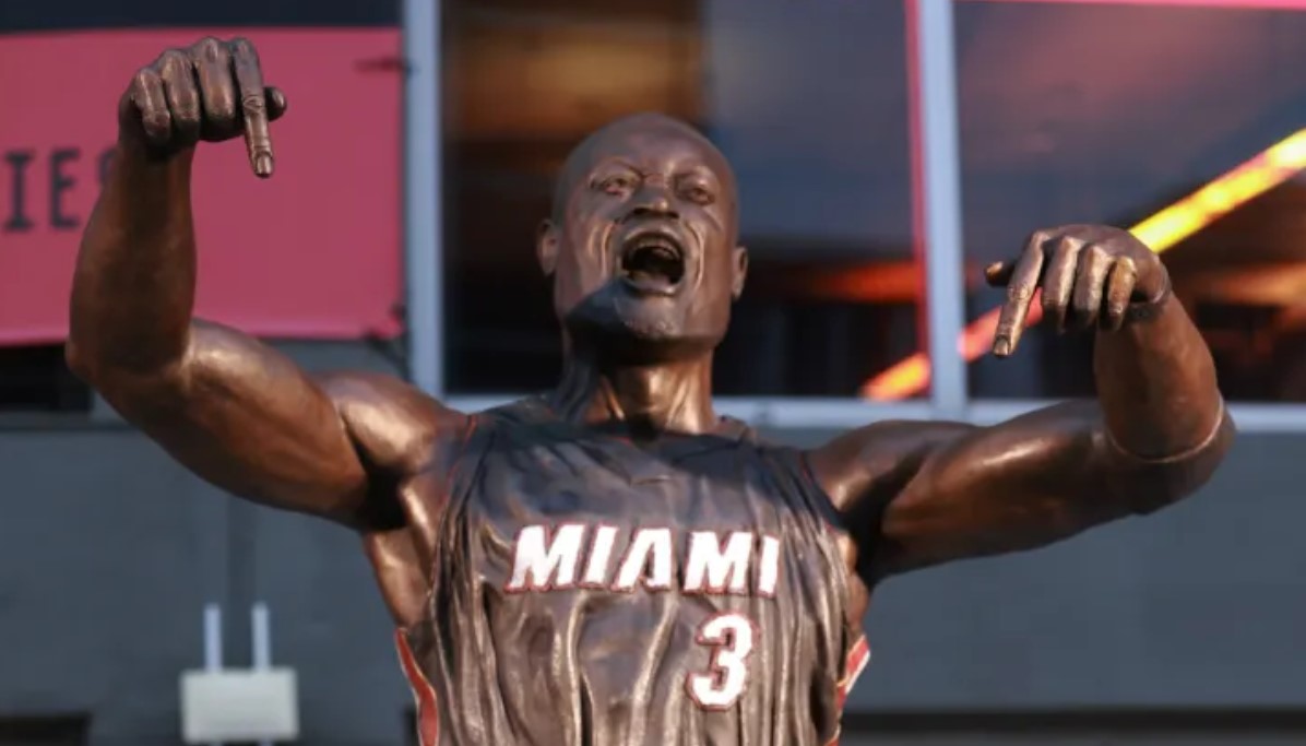 Dwyane Wade statue Miami Heat